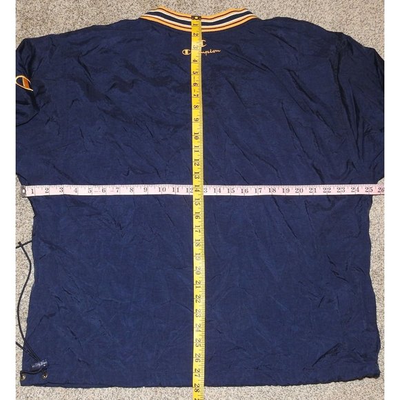 Vintage 1990s Ithica College Champion Pullover Cotton Lined Windbreaker Medium - Picture 10 of 10
